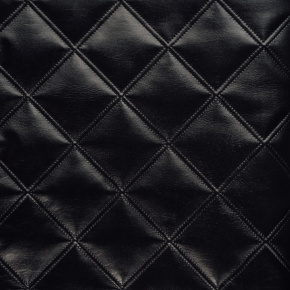 STANDOM Koženkové čalounění dveří vzor KARO T3 Černá velké 10x10