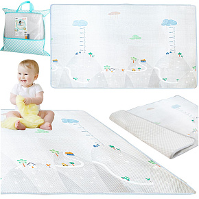 Vzdělávací pěnová podložka pro měření růstu šedá 200 x 180 cm