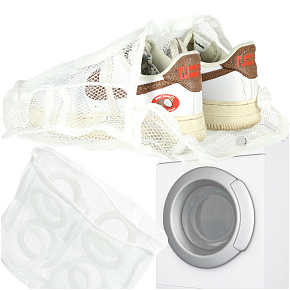 Síťovaný vak na boty se zipem 28x27 cm