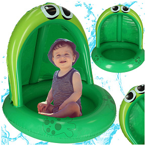 Dětský nafukovací zahradní bazének brouzdaliště se stříškou žába 95cm