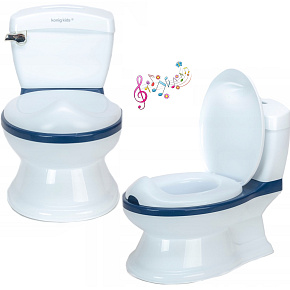 Lebula nočník interaktivní WC zvuk modrý