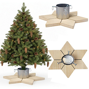 Stojan pod vánoční stromek ve tvaru hvězdy, stříbrný, podstavec pod stromek 2,3 m Stojan pod vánoční stromek ve tvaru hvězdy, stříbrný, podstavec pod stromek 2,3 m