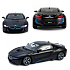 Kovový sběratelský model auta BMW i8 v měřítku 1:24, černý.