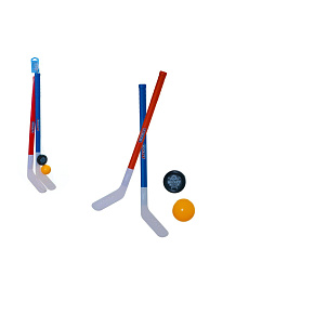 Hokejka pozemní 2ks plast 72cm + florbalový míček +plastový puk v síťce Hokejka pozemní 2ks plast 72cm + florbalový míček +plastový puk v síťce