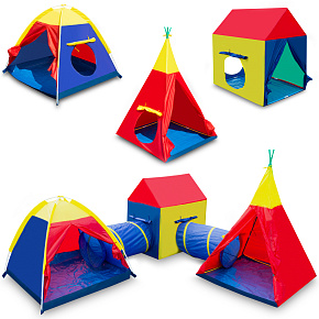 Namiot dla dzieci domek tipi do domu ogrodu wigwam + tunel zestaw 5w1 coil Namiot dla dzieci domek tipi do domu ogrodu wigwam + tunel zestaw 5w1 coil