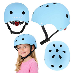 Dětská cyklistická helma Trike Fix, dětská, nastavitelná, LED, M 55-58 cm, modrá Dětská cyklistická helma Trike Fix, dětská, nastavitelná, LED, M 55-58 cm, modrá