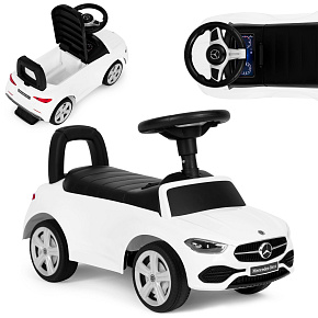 Odrážedlo autíčko Mercedes C CLASS interaktivní volant zvuky bílá Odrážedlo autíčko Mercedes C CLASS interaktivní volant zvuky bílá