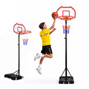 Kosz do koszykówki regulowany do 210 cm wolnostojący tablica obręcz MOVEPRO Kosz do koszykówki regulowany do 210 cm wolnostojący tablica obręcz MOVEPRO