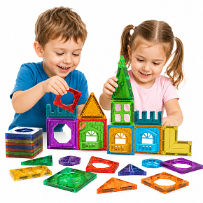 WOOPIE Klocki Magnetyczne Konstrukcyjne 3D Zestaw Edukacyjny Zamek 30el. WOOPIE Klocki Magnetyczne Konstrukcyjne 3D Zestaw Edukacyjny Zamek 30el.