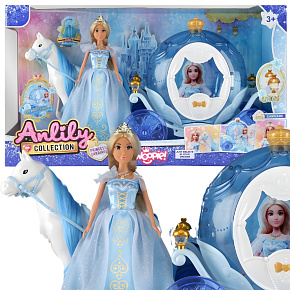 WOOPIE ROYAL Lalka Lodowa Księżniczka Lily i Magiczny Powóz Karoca Akcesoria WOOPIE ROYAL Lalka Lodowa Księżniczka Lily i Magiczny Powóz Karoca Akcesoria