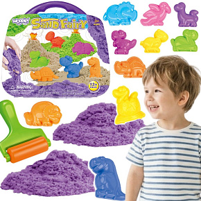 WOOPIE Zestaw Piasku Kinetycznego Dinozaury 13 el WOOPIE Zestaw Piasku Kinetycznego Dinozaury 13 el