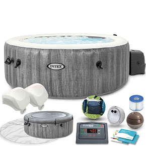 Nadmuchiwane SPA basen z hydromasażem 4 os. 196x71 cm WIFI akcesoria premium INTEX 28440 Nadmuchiwane SPA basen z hydromasażem 4 os. 196x71 cm WIFI akcesoria premium INTEX 28440