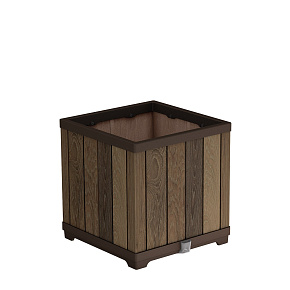 Deco čtvercový květináč Walnut Deco čtvercový květináč Walnut