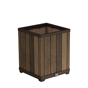 Deco čtvercový vysoký květináč Walnut Deco čtvercový vysoký květináč Walnut