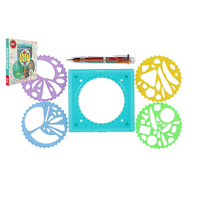 Inspiro pravítka + 6-barevná tužka plast v krabici 24x24x2cm Inspiro pravítka + 6-barevná tužka plast v krabici 24x24x2cm