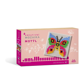 Kreativní mozaika Motýl 254 dílků v krabici 24x16x3cm Kreativní mozaika Motýl 254 dílků v krabici 24x16x3cm
