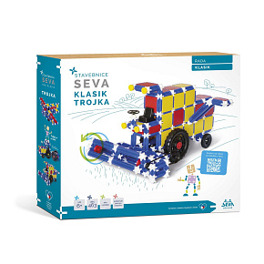 Stavebnice SEVA KLASIK Trojka 464ks v krabici 36x32x7,5cm Stavebnice SEVA KLASIK Trojka 464ks v krabici 36x32x7,5cm