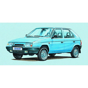 Model Kliklak Škoda Favorit 13,5x6,7cm v krabici 25x14,5x4,5cm Model Kliklak Škoda Favorit 13,5x6,7cm v krabici 25x14,5x4,5cm