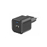 Mini adaptér GaN 230V 20W POWER DELIVERY 1xUSB-C + 1xUSB QC 18W Černá