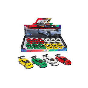 Auto Welly 2016 Porsche 911 GT3 RS kov/plast 12cm 4 barvy na zpětné natažení 12ks v boxu Auto Welly 2016 Porsche 911 GT3 RS kov/plast 12cm 4 barvy na zpětné natažení 12ks v boxu