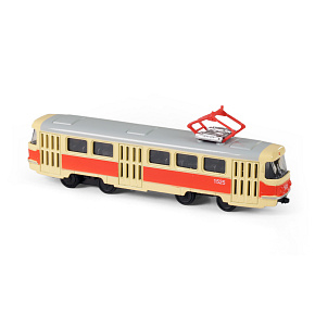 Kovová česká retro tramvaj 16 cm Kovová česká retro tramvaj 16 cm