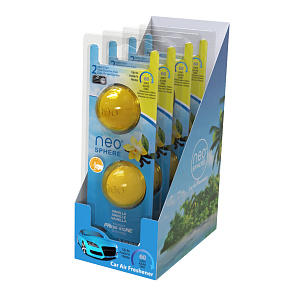 Neo-Sphere - Osvěžovač vzduchu do auta – 4-dvojbalení – Vanilka