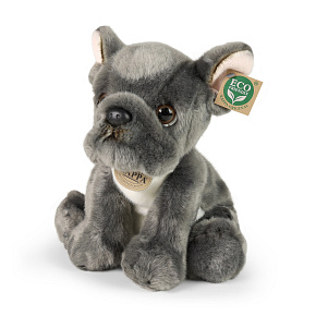 Plyšový pes francouzský buldoček sedící 26 cm ECO-FRIENDLY