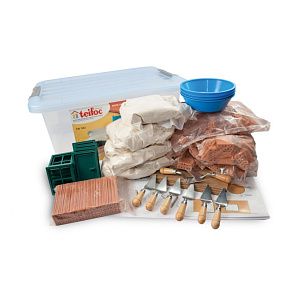 Stavebnice Teifoc School Set 320ks v plastovém boxu s úchyty 39x19x29cm Stavebnice Teifoc School Set 320ks v plastovém boxu s úchyty 39x19x29cm