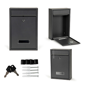 Mailbox for letters and newspapers made of galvanized steel ModernHome