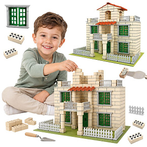 WOOPIE Konstrukční sada DIY Vila z cihliček 352 dílků pro děti