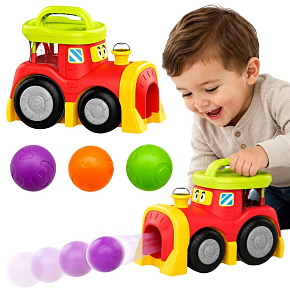 WOOPIE BABY Interaktivní vláček s vyskakujícími míčky WOOPIE BABY Interaktivní vláček s vyskakujícími míčky