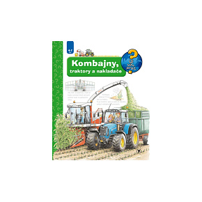 Knížka Kombajny, traktory a nakladače 24x28cm CZ text