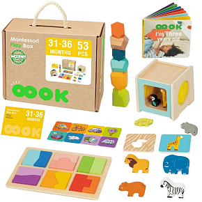 WOOPIE GREEN Box Krabice XXL Montessori Edukační 7v1 Senzorické 31-36 Měs. FSC WOOPIE GREEN Box Krabice XXL Montessori Edukační 7v1 Senzorické 31-36 Měs. FSC