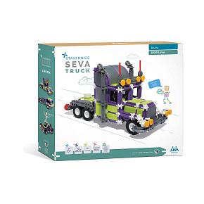 Stavebnice SEVA DOPRAVA Truck plast 402 dílků v krabici 35x33x5cm
