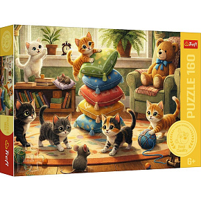 Puzzle Kočičí lumpárny 41x27,5cm 160 dílků v krabici 29x19x4cm