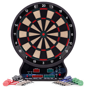 Electronic Dartboard LCD 42 cm 27 Games Set with 12 Darts