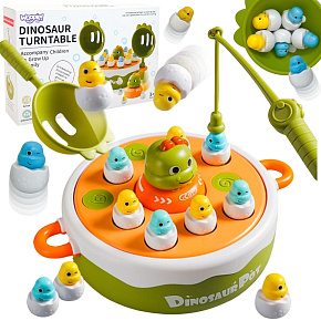 WOOPIE Hra Dovednostní Chytání Dinosaurů 4v1 Katapult