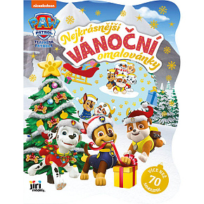 Vánoční omalovánky se samolepkami Paw Patrol/Tlapková Patrola