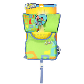 Plovací vesta s rukávy pro děti 3-6 let 19-30 kg BESTWAY 32174 zelená Plovací vesta s rukávy pro děti 3-6 let 19-30 kg BESTWAY 32174 zelená