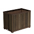 Deco obdélníkový vysoký květináč Walnut
