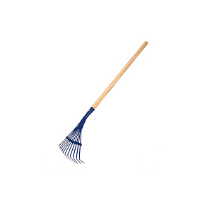 Hrábě planžetové modré s násadou kov/dřevo 80cm nářadí Hrábě planžetové modré s násadou kov/dřevo 80cm nářadí