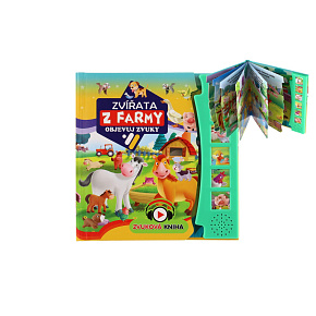 Zvuková knížka Zvířátka na farmě Objevuj zvuky CZ verze 19x19,5cm Zvuková knížka Zvířátka na farmě Objevuj zvuky CZ verze 19x19,5cm