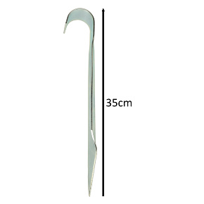 Kotvy háky pro upevnění trampolíny houpačky branek 6 ks 35 x 4 cm