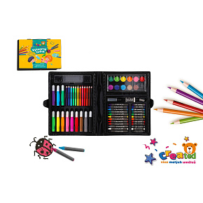 Sada na malování - Art box kreativní sada created v plastovém kufříku 28x21x4cm