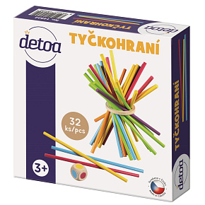 Tyčkohraní společenská hra v krabici 15x15x3,5cm