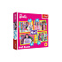 Puzzle 4v1 Šťastný svět Barbie 28,5x20,5cm v krabici 28x28x6cm
