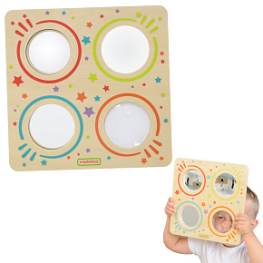 MASTERKIDZ Senzorická Tabule Zrcadla a Čočky Zakřivení Obrazu Montessori