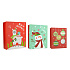 Vánoční dárkové krabice dětské - Sada 3 ks - Stromeček s dárky