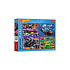 Puzzle 4v1 Závodní auta/Hot wheels 4x250 dílků 33,9x23,9cm v krabici 34x26x6cm
