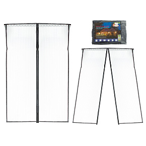 Síť proti hmyzu magnetická na dveře 160x230 cm ČERNÁ